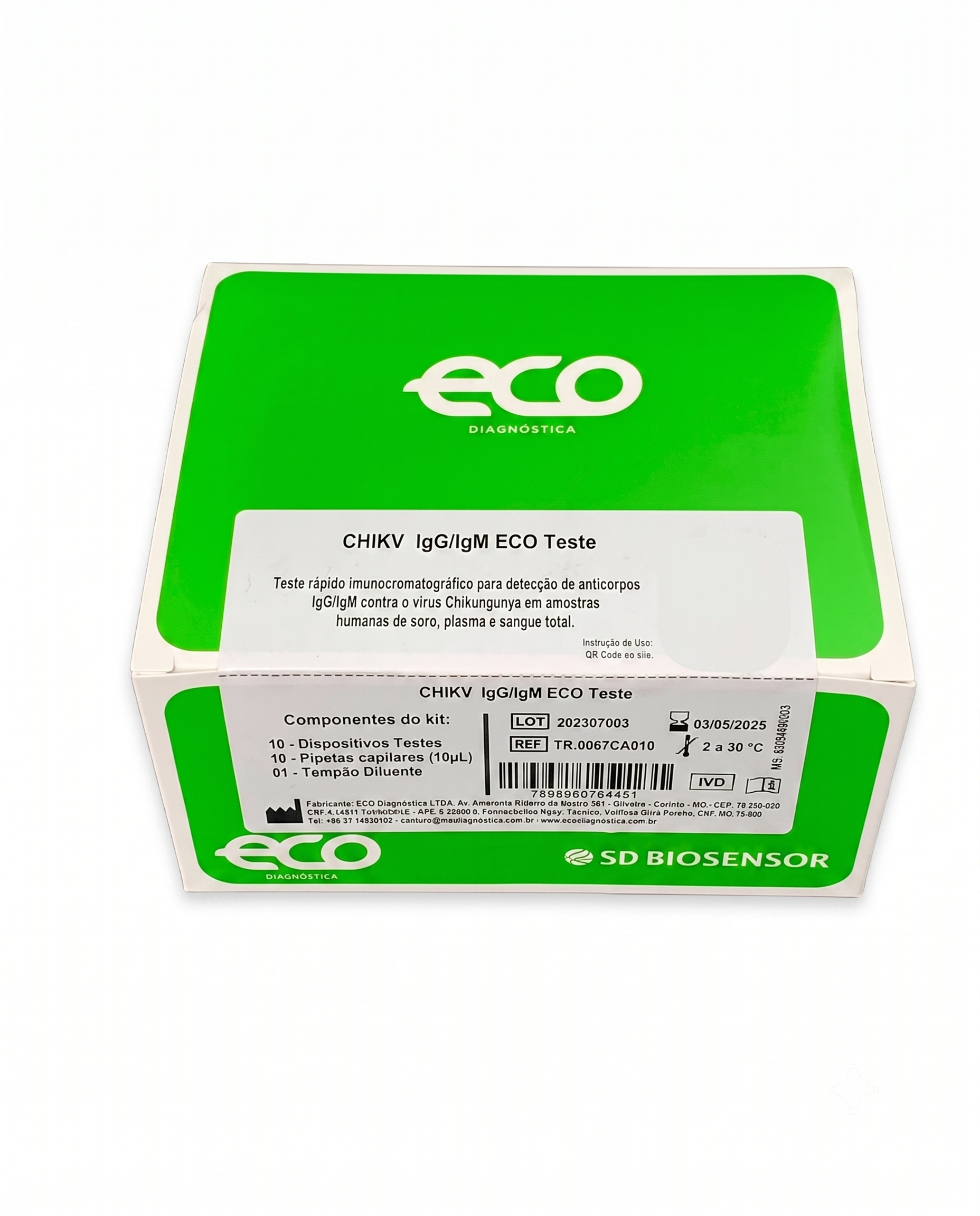 TESTE RAPIDO CHIKUNGUNYA IGG/IGM ECO