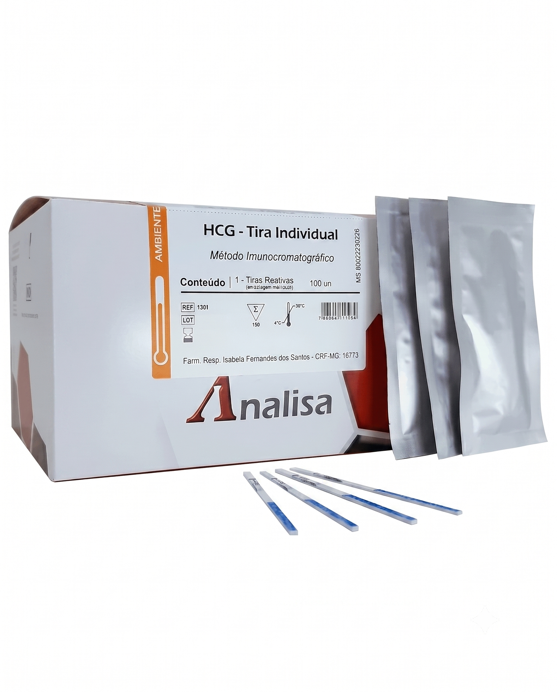 TESTE RAPIDO HCG INDIVIDUAL REF. 134I GOLD ANALISA