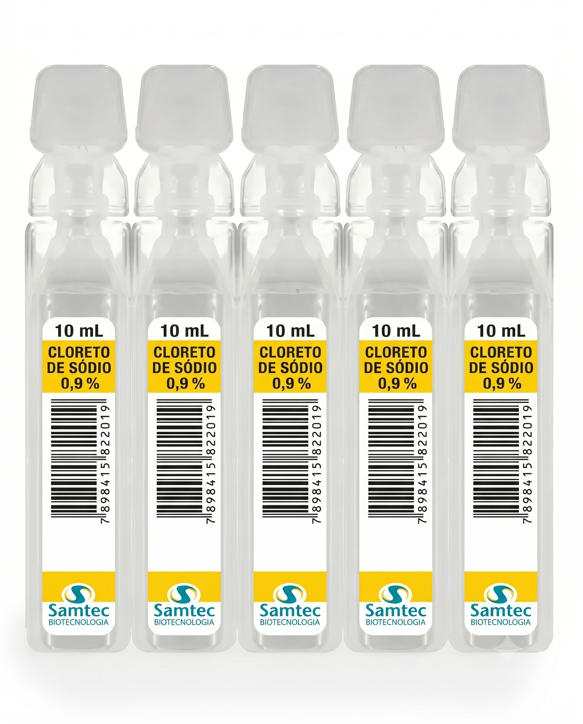 CLORETO DE SODIO 10% 100MG/ML AMP 10ML CX C/200 AMP SAMTEC