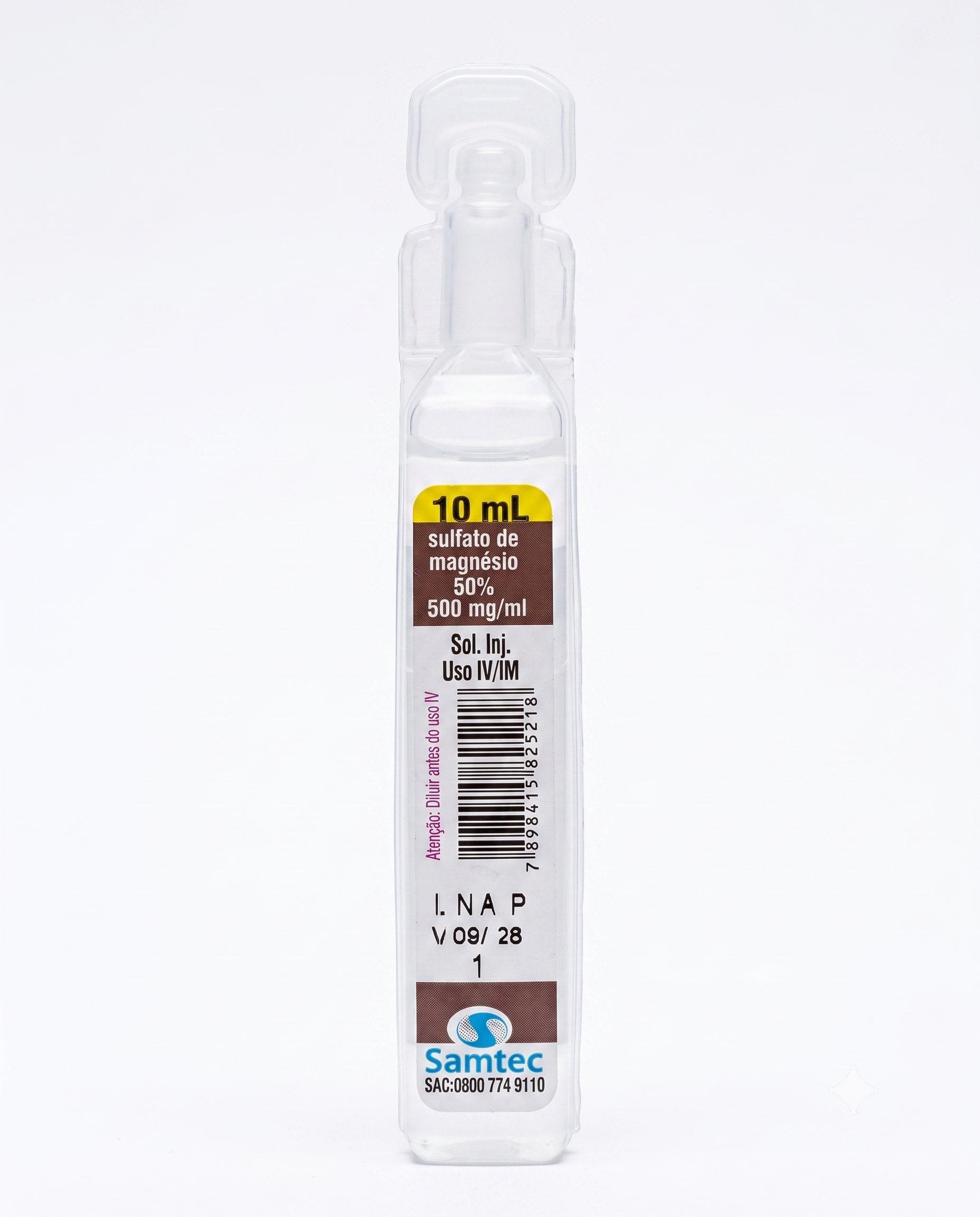 SULFATO DE MAGNESIO 50% 500MG/ML CX C/200 APM SANTEC