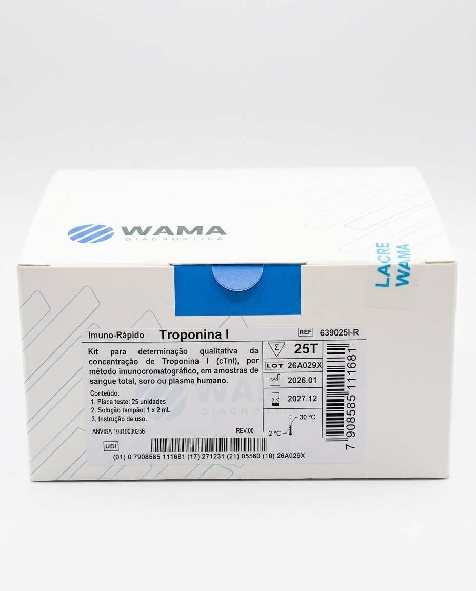 TESTE TROPONINA I REF 639025I-R CX C/25 UN WAMA