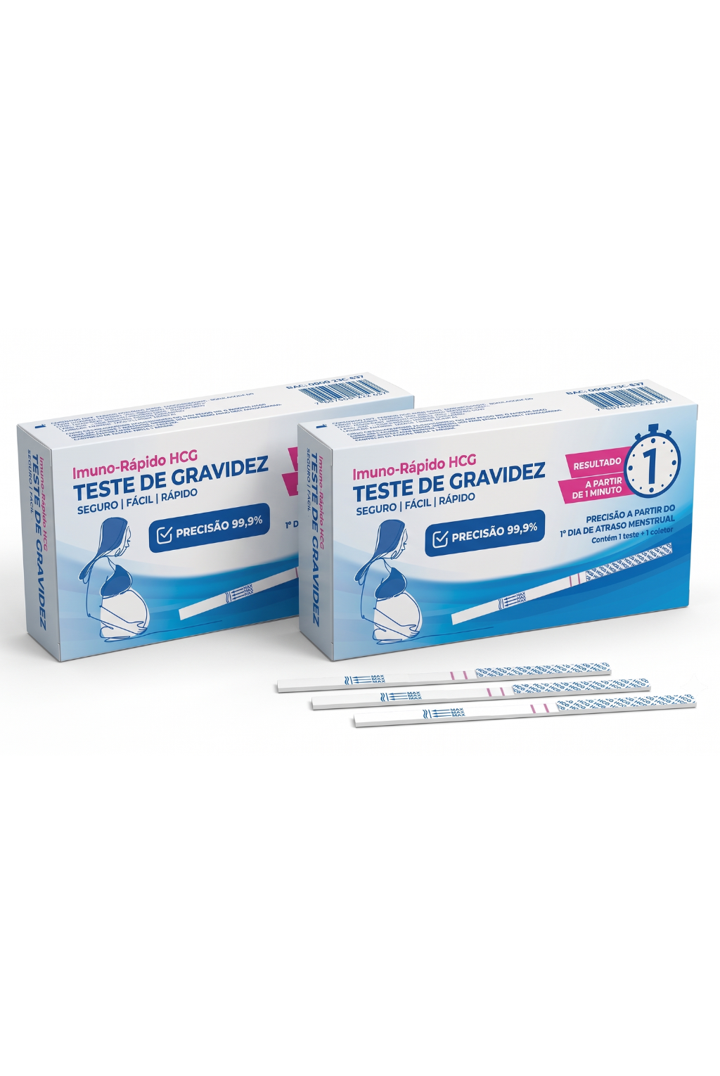 TESTE GRAVIDEZ RAPIDO HCG TIRA + COPO COLETOR WAMA